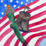 Liberty by Linda Saladino in Watercolor