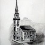 Old South Meeting Room by Linda Saladino in Graphite
