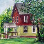 Pine Shores Art by Clara Sue Beym in Watercolor