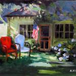 Summer Cottage by Anne McManus in Oil