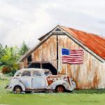 An American Classic by Linda Werner in Watercolor
