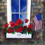 Window Celebration by Irene Bausmith in Gouache