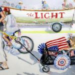 4th of July - Barnegat Light by Phil Meara in Watercolor
