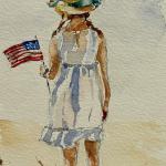 Little Patriot by Linda Werner in Watercolor