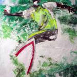 Surfing, Acrylic, Paul Daukas