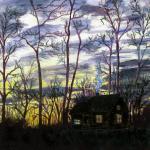 Shea's Woods, Gouache, Dennis Millar