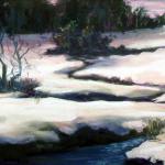 The Marsh in Snow, Pastel, Irene Bausmith