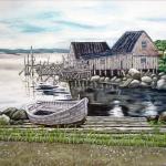 Fishing Village, Giclee, Pat Seeber