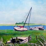 Manahawkin Still Life, Gouache, Dennis Millar