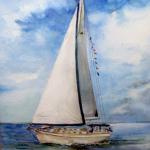 Sailing Home, Watercolor, Thomas Foster