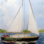Smooth Sailing, Watercolor, Paul Hartelius