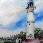 Key West Light, Watercolor, Thomas Foster